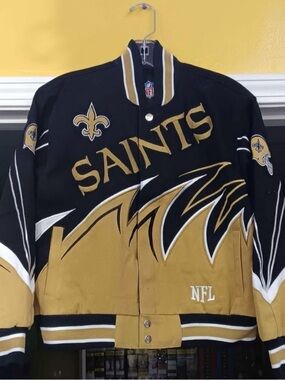NFL Vintage New Orleans Saints Varsity Shark tooth Jacket